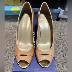 Stuart Weitzman Forsight Nude Heels Size 8.5